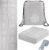 Foldable Yoga Mat for Women, Non Slip Exercise Mat for Home Gym, 5mm Travel Yoga Mats Set With Stretch Strap for Yoga Pilates and Fitness, 68″L x 24″W x 0.2 Inch Thick
