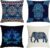 Jartinle Navy Mandala Pattern Throw Pillow Covers 18×18 Set of 4 Boho Accents Decorative Throw Pillows for Couch, Sofa, Outdoor Patio Bohemian Decor
