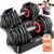 XDDIAS Adjustable Dumbbell Set of 2, 25/55/80LB Dumbbell Set-Fast Adjust Weights Set, 5/10/16 in 1 Free Weights Dumbbells Set with Anti-Slip Metal Handle, Compact Size for Men/Women Home Gym Equipment