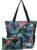 ETidy Large Capacity Foldable Tote Bag With Zipper Water-resistant SandproofWomen Beach Bag Handbag GymBag Travel ShoppingBag