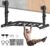 48″ Joist Mounted Pull Up Bar, 600LBS Heavy Duty Multi Grip Ceiling Mount Chin Up Bar, Ceiling Beam for Home Gym/Garage/Basement with 5-Height Adjustable& Round Anchors, Easy to Install