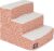 Majestic Pet 3 Step Portable Dog Stairs for Small Dogs to get on Bed Supports 250 lbs or Less – Dog Steps for High Bed with Machine Washable Cover –Pet Stairs for Cats Towers Orange