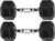 Hex Dumbbells Rubber Coated Hand Weights for Exercises and Fitness Home Gym, Single