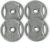 Amazon Basics 1-Inch Cast Iron Grip Weight Plates