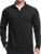 PINSPARK Men’s Quarter Zip Up Lightweight Pullover Mock Neck Sweatshirts Long Sleeve Golf shirts Performance Athletic Casual