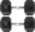 Fitvids Rubber Encased Hex Dumbbell – 35LB – 35LB Pair – Black