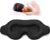 Sleep Eye Mask for Side Sleeper, Lash Extensions 3D Contoured Cup Sleeping Mask for Men Women, Travel Blackout Night Blindfold Eye Shade Cover with Adjustable Strap (Black-Side Sleeper)