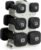 Tone Fitness Neoprene Dumbbell Set with Storage Rack – Non-Slip, Anti-Roll Hand Weights for Home Gym Workouts | 20 lb, 32 lb, 50 lb, 60 lb & 100 lb Options