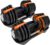 BodySport 40 Pound Adjustable Dumbbells – Includes 12 Free Weights, Ranging from 3 to 40 Pounds, Ideal for Home Gym Workouts and Weight Training