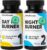 ColonBroom Day & Night Burner Supplements, Pills for Women/Men with Inulin, L-carnitine, Coenzyme Q 10, Grain of Paradise and More, Colon Broom 60 Vegan Capsules Per Container