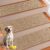 Stair Treads Non Slip for Wooden Steps, Carpet Stair Treads 15 Pack 8” x 30”, Stair Runner Indoor, Machine Washable for Kids, Elders, and Dogs, Beige