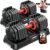 XDDIAS Adjustable Dumbbells Set of 2 for Strength Training, One-Hand Quick Adjust, 25/55/80/90 lbs Options, Anti-Slip Grip Handle, Compact Home Gym Weights for Men Women