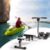Livebest Foldable Hydraulic Rowing Machine 250lbs Weight Capacity Full Body Stamina Exercise Power with 12 Levels Adjustable Resistance,Home Gyms Training Equipment Fitness Indoor