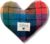 Weighted Eye Pillow for Men – Flaxseed + Lavender Compress – Plaid Heart for Stress, Yoga, Meditation, Sleep – Masculine Sensory Gift for Burnout & Anxiety Relief