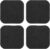 4Pcs Treadmill Mats, Coolrunner High Density Equipment Pads Noise Reduction for Floor Protection, Washing Machine Pads, Anti Vibration Rubber mats for Stationery Bike, Rowing Machine, Home Gym Station
