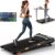 340lb Capacity Walking Pad Treadmill with 12% Incline, Big LED Display Under Desk Treadmill Support Full Manual/3-Preset Countdown/App Mode, Portable Treadmills