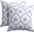 Coastal Pillow Covers 18×18 Set of 2 Ocean Starfish Pattern Decorative Light Blue Pillowcases Outdoor Beachy Throw Pillow Covers with Zipper Soft Cozy for Sofa Bed Chair Living Room Home Decor