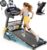 400 lbs Capacity Treadmill for Home with 15% Incline, 5.0 HP Folding Treadmill for Exercising, 0.6–10 MPH, APP Control, Shock Absorption, Quiet Running, Free Brushless Fan & Knee Support