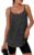 ANRABESS Workout Tank Tops for Women Spaghetti Strap Camisole Shirts Summer 2026 Loose Fit Athletic Running Yoga Gym Clothes Black L