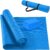 Signature Fitness All Purpose 0.25 Inch Thick High Density No Tear Exercise Yoga Mat with Strap & Lightweight Features for Indoor & Outdoor Use, Blue