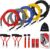 Coolrunner 14 PCS Resistance Bands Set, Exercise Tubes, 20lbs to 40lbs Workout Bands with Handles Protective Nylon Sleeves Door Anchor Ankle Strap, Elastic Exercise Bands for Men Women – up to 150lbs