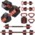 Adjustable Dumbbells, 44/66/88Lbs Free Weight Set with Connector, 4 In1 Weight Dumbbell Set Used As Kettlebells, Barbell, Push Up Stand, Fitness Exercise for Home Gym Suitable Men/Women