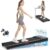 Walking Pad Treadmill with Incline, Under Desk Treadmill with Incline, Compact & Portable Treadmills for Home Small/Office, Grey