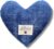 Grief Support Eye Pillow – Lavender Flaxseed Weighted Mask – Denim Indigo Heart – Emotional Recovery Tool for Sleep, Meditation, & Nervous System Calm