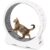 Cat Wheel for Indoor Cats, Medium Quiet Cat Treadmill with Detachable Carpeted Runway, Exercise Running Wheel for Pet’s Entertainment and Health, White
