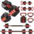 GarveeLife 3-In-1 Octagonal Adjustable Dumbbell Set, 44/88LBSFree Weights Dumbbells with Anti-Slip Handle for Men & Women, Versatile Dumbbells Set of 2 with Connector, Perfect for Home Gym