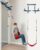 Gym1 Doorway Indoor Swing & Pull-Up Bar Set – Sensory Swing with Rope Ladder – Built-in Pull-Up Bar for Kids Workout Equipment – Easy No-Drill Mount for Indoor Playset – 2-Piece, Red