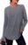 NIASHOT Workout Tops for Women Crewneck Long Sleeve Shirts with Thumb Holes UPF 50+ Sun Shirts for Hiking Running Gym Clothes