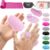 Large Silicone Workout Grips Kit with Gym Towel &Storage Case,Weight Lifting Gloves Alternative,Gym Grips Gloves Gifts for Men Women,Gym Hand Palm Protection Pads for Dumbbell,Barbell,Rypt