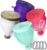 Hydra Cup [4 Pack Funnels for Filling Water Bottles with Protein Powder, 3 Compartment Pill Storage, Supplement Container Set to Go or Kitchen Use, Keychain for Shaker Cup