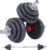 Nice C Adjustable Dumbbells, Barbell Weight Set, Dumbbell Set, Weights Adjustable 22/33/44/66/105 Lbs Home Gym 2 in 1, Anti-Slip Handle, All-Purpose, Office, Fitness