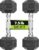 Hex Dumbbell Set, 2.5-65 lb Rubber Encased Exercise & Fitness Dumbbells, Weights Dumbbells Set of 2, Hand Weight for Strength Training