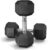 Premium Black Coated Hex Dumbbell Free Weights for Fitness Training Exercise Cast Iron PVC Coated