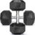TLGREEN 1 Pair/2Pcs 30-85LB Dumbbells Rubber Coated Cast Iron Hex Black Dumbbells ，Weights Dumbbells Set