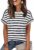 WIHOLL Womens Tops Short Sleeve Shirts Summer Outfits 2026 Spring Dressy Casual Clothes Clothing