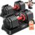 XDDIAS Adjustable Dumbbell Set of 2, 25/55/80LB Dumbbell Set-Fast Adjust Weights Set, 5/10/16 in 1 Free Weights Dumbbells Set with Anti-Slip Metal Handle, Compact Size for Men/Women Home Gym Equipment