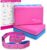 Yoga Blocks 2 Pack Set with Dance Stretch Band & Guide: Non-Slip EVA Foam Block – Ideal Stretching Equipment for Home Workouts, Pilates, Dance, Ballet, Gymnastics, Exercise – Stretch Strap Stuff Props