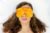 Luxe Handmade Blackout Sleep Eye Mask – Adjustable Strap – Unscented – Yellow – TEM-YW