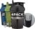 Hydra Cup – 4 Pack – 20oz Shaker Bottles | Protein Shaker Cups with Whisk Ball, Leak-Proof, Carry Handle | BPA-Free Gym Mixer for Protein Powder, Mixing Supplements