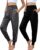2 Pack Women’s Yoga Joggers, Cozy Sweatpants with Pockets Casual Loose Comfy High Waisted Lounge Pants