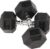 Fitvids 2nd Generation Rubber Coated Dumbbell Weight Chrome Grip Hand Weight, 35lbs, Pair
