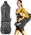 Yoga Mat Bag Carrier – Large Pockets & Water Bottle Holders. Yoga Backpack Fits 0.5″ Thick x 26″ Wide Mats. Hands-Free, Left-Right Switchable, Yoga, Gym, Cycling