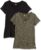 Amazon Essentials Women’s Active Quick Dry Tech Stretch Short-Sleeve V-Neck T-Shirt (Available in Plus Size), Pack of 2