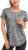 Women’s Short Sleeve Workout Shirts Crewneck Sports Yoga Running Dry Fit Tops Side Split Tee