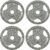 Fitvids Cast Iron Plate Weight Plate for Strength Training and Weightlifting, 1-Inch Center, 2.5LB (Set of 4)